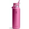 imageHYDRO FLASK Wide Mouth vacuum insulated stainless steel water bottle with leakproof closeable straw lid for cold water drinks sports travel car and schoolReef