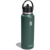 imageHYDRO FLASK Wide Mouth vacuum insulated stainless steel water bottle with leakproof closeable straw lid for cold water drinks sports travel car and schoolFir