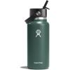 imageHYDRO FLASK Wide Mouth vacuum insulated stainless steel water bottle with leakproof closeable straw lid for cold water drinks sports travel car and schoolFir