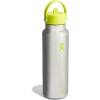 imageHYDRO FLASK Wide Mouth vacuum insulated stainless steel water bottle with leakproof closeable straw lid for cold water drinks sports travel car and schoolStainless Lime