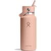 imageHYDRO FLASK Wide Mouth vacuum insulated stainless steel water bottle with leakproof closeable straw lid for cold water drinks sports travel car and schoolSeacliff