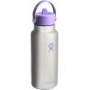 imageHYDRO FLASK Wide Mouth vacuum insulated stainless steel water bottle with leakproof closeable straw lid for cold water drinks sports travel car and schoolStainless Violet