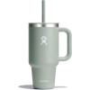 imageHydro Flask Travel Tumbler Stainless Steel Insulated Cup with Lid and Straw for Cold Water and Drinks for Sports School Work Car Travel and WeekendsAgave