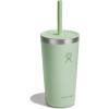 imageHydro Flask Travel Tumbler Stainless Steel Insulated Cup with Lid and Straw for Cold Water and Drinks for Sports School Work Car Travel and WeekendsAloe