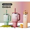 imageHydro Flask Travel Tumbler Stainless Steel Insulated Cup with Lid and Straw for Cold Water and Drinks for Sports School Work Car Travel and WeekendsBayberry Ombre