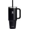 imageHydro Flask Travel Tumbler Stainless Steel Insulated Cup with Lid and Straw for Cold Water and Drinks for Sports School Work Car Travel and WeekendsBlack