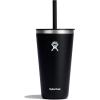 imageHydro Flask Travel Tumbler Stainless Steel Insulated Cup with Lid and Straw for Cold Water and Drinks for Sports School Work Car Travel and WeekendsBlack