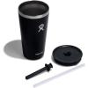 imageHydro Flask Travel Tumbler Stainless Steel Insulated Cup with Lid and Straw for Cold Water and Drinks for Sports School Work Car Travel and WeekendsBlack
