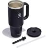 imageHydro Flask Travel Tumbler Stainless Steel Insulated Cup with Lid and Straw for Cold Water and Drinks for Sports School Work Car Travel and WeekendsBlack