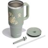 imageHydro Flask Travel Tumbler Stainless Steel Insulated Cup with Lid and Straw for Cold Water and Drinks for Sports School Work Car Travel and WeekendsBotanical Bliss Agave
