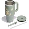 imageHydro Flask Travel Tumbler Stainless Steel Insulated Cup with Lid and Straw for Cold Water and Drinks for Sports School Work Car Travel and WeekendsBotanical Bliss Agave