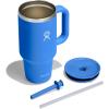 imageHydro Flask Travel Tumbler Stainless Steel Insulated Cup with Lid and Straw for Cold Water and Drinks for Sports School Work Car Travel and WeekendsCascade