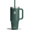 imageHydro Flask Travel Tumbler Stainless Steel Insulated Cup with Lid and Straw for Cold Water and Drinks for Sports School Work Car Travel and WeekendsFir
