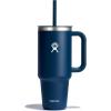 imageHydro Flask Travel Tumbler Stainless Steel Insulated Cup with Lid and Straw for Cold Water and Drinks for Sports School Work Car Travel and WeekendsIndigo
