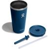 imageHydro Flask Travel Tumbler Stainless Steel Insulated Cup with Lid and Straw for Cold Water and Drinks for Sports School Work Car Travel and WeekendsIndigo