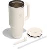 imageHydro Flask Travel Tumbler Stainless Steel Insulated Cup with Lid and Straw for Cold Water and Drinks for Sports School Work Car Travel and WeekendsIvory