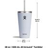 imageHydro Flask Travel Tumbler Stainless Steel Insulated Cup with Lid and Straw for Cold Water and Drinks for Sports School Work Car Travel and WeekendsLupine Purple