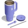 imageHydro Flask Travel Tumbler Stainless Steel Insulated Cup with Lid and Straw for Cold Water and Drinks for Sports School Work Car Travel and WeekendsLupine