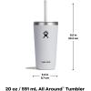 imageHydro Flask Travel Tumbler Stainless Steel Insulated Cup with Lid and Straw for Cold Water and Drinks for Sports School Work Car Travel and WeekendsLupine Purple