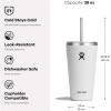 imageHydro Flask Travel Tumbler Stainless Steel Insulated Cup with Lid and Straw for Cold Water and Drinks for Sports School Work Car Travel and WeekendsMoonshadow