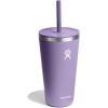 imageHydro Flask Travel Tumbler Stainless Steel Insulated Cup with Lid and Straw for Cold Water and Drinks for Sports School Work Car Travel and WeekendsMoonshadow