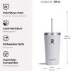 imageHydro Flask Travel Tumbler Stainless Steel Insulated Cup with Lid and Straw for Cold Water and Drinks for Sports School Work Car Travel and WeekendsMoonshadow