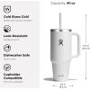 imageHydro Flask Travel Tumbler Stainless Steel Insulated Cup with Lid and Straw for Cold Water and Drinks for Sports School Work Car Travel and WeekendsMoonshadow