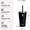imageHydro Flask Travel Tumbler Stainless Steel Insulated Cup with Lid and Straw for Cold Water and Drinks for Sports School Work Car Travel and WeekendsReef