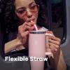 imageHydro Flask Travel Tumbler Stainless Steel Insulated Cup with Lid and Straw for Cold Water and Drinks for Sports School Work Car Travel and WeekendsReef