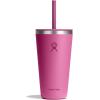 imageHydro Flask Travel Tumbler Stainless Steel Insulated Cup with Lid and Straw for Cold Water and Drinks for Sports School Work Car Travel and WeekendsReef