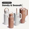 imageHydro Flask Travel Tumbler Stainless Steel Insulated Cup with Lid and Straw for Cold Water and Drinks for Sports School Work Car Travel and WeekendsSandy