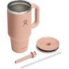 imageHydro Flask Travel Tumbler Stainless Steel Insulated Cup with Lid and Straw for Cold Water and Drinks for Sports School Work Car Travel and WeekendsSeacliff
