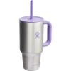 imageHydro Flask Travel Tumbler Stainless Steel Insulated Cup with Lid and Straw for Cold Water and Drinks for Sports School Work Car Travel and WeekendsStainless Violet