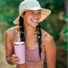 imageHydro Flask Travel Tumbler Stainless Steel Insulated Cup with Lid and Straw for Cold Water and Drinks for Sports School Work Car Travel and WeekendsTonal Trillium
