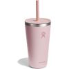 imageHydro Flask Travel Tumbler Stainless Steel Insulated Cup with Lid and Straw for Cold Water and Drinks for Sports School Work Car Travel and WeekendsTonal Trillium