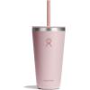 imageHydro Flask Travel Tumbler Stainless Steel Insulated Cup with Lid and Straw for Cold Water and Drinks for Sports School Work Car Travel and WeekendsTonal Trillium