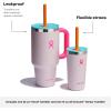 imageHydro Flask Travel Tumbler Stainless Steel Insulated Cup with Lid and Straw for Cold Water and Drinks for Sports School Work Car Travel and WeekendsTulip