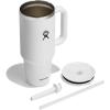 imageHydro Flask Travel Tumbler Stainless Steel Insulated Cup with Lid and Straw for Cold Water and Drinks for Sports School Work Car Travel and WeekendsWhite