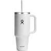imageHydro Flask Travel Tumbler Stainless Steel Insulated Cup with Lid and Straw for Cold Water and Drinks for Sports School Work Car Travel and WeekendsWhite