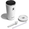 imageHydro Flask Travel Tumbler Stainless Steel Insulated Cup with Lid and Straw for Cold Water and Drinks for Sports School Work Car Travel and WeekendsWhite