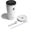 imageHydro Flask Travel Tumbler Stainless Steel Insulated Cup with Lid and Straw for Cold Water and Drinks for Sports School Work Car Travel and WeekendsWhite