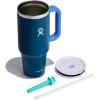 imageHydro Flask Travel Tumbler Stainless Steel Insulated Cup with Lid and Straw for Cold Water and Drinks for Sports School Work Car Travel and WeekendsWinter Night