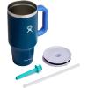 imageHydro Flask Travel Tumbler Stainless Steel Insulated Cup with Lid and Straw for Cold Water and Drinks for Sports School Work Car Travel and WeekendsWinter Night
