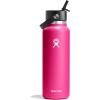 imageHYDRO FLASK Wide Mouth vacuum insulated stainless steel water bottle with leakproof closeable straw lid for cold water drinks sports travel car and schoolZinnia
