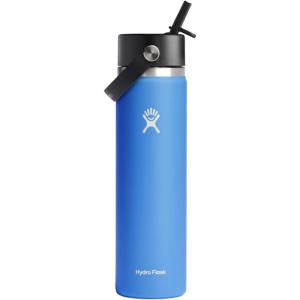 imageHYDRO FLASK Wide Mouth vacuum insulated stainless steel water bottle with leakproof closeable straw lid for cold water drinks sports travel car and schoolCascade
