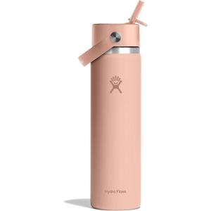 imageHYDRO FLASK Wide Mouth vacuum insulated stainless steel water bottle with leakproof closeable straw lid for cold water drinks sports travel car and schoolSeacliff