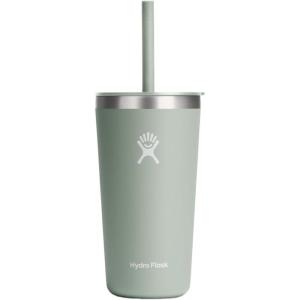 imageHydro Flask Travel Tumbler Stainless Steel Insulated Cup with Lid and Straw for Cold Water and Drinks for Sports School Work Car Travel and WeekendsAgave
