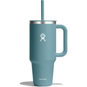imageHydro Flask Travel Tumbler Stainless Steel Insulated Cup with Lid and Straw for Cold Water and Drinks for Sports School Work Car Travel and WeekendsBaltic