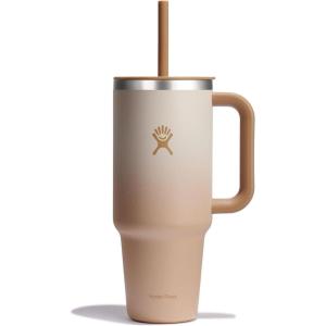 imageHydro Flask Travel Tumbler Stainless Steel Insulated Cup with Lid and Straw for Cold Water and Drinks for Sports School Work Car Travel and WeekendsHoney Ombre