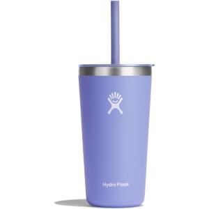 imageHydro Flask Travel Tumbler Stainless Steel Insulated Cup with Lid and Straw for Cold Water and Drinks for Sports School Work Car Travel and WeekendsLupine Purple